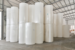 White 13-40g Premium Virgin Wood Pulp Jumbo Roll