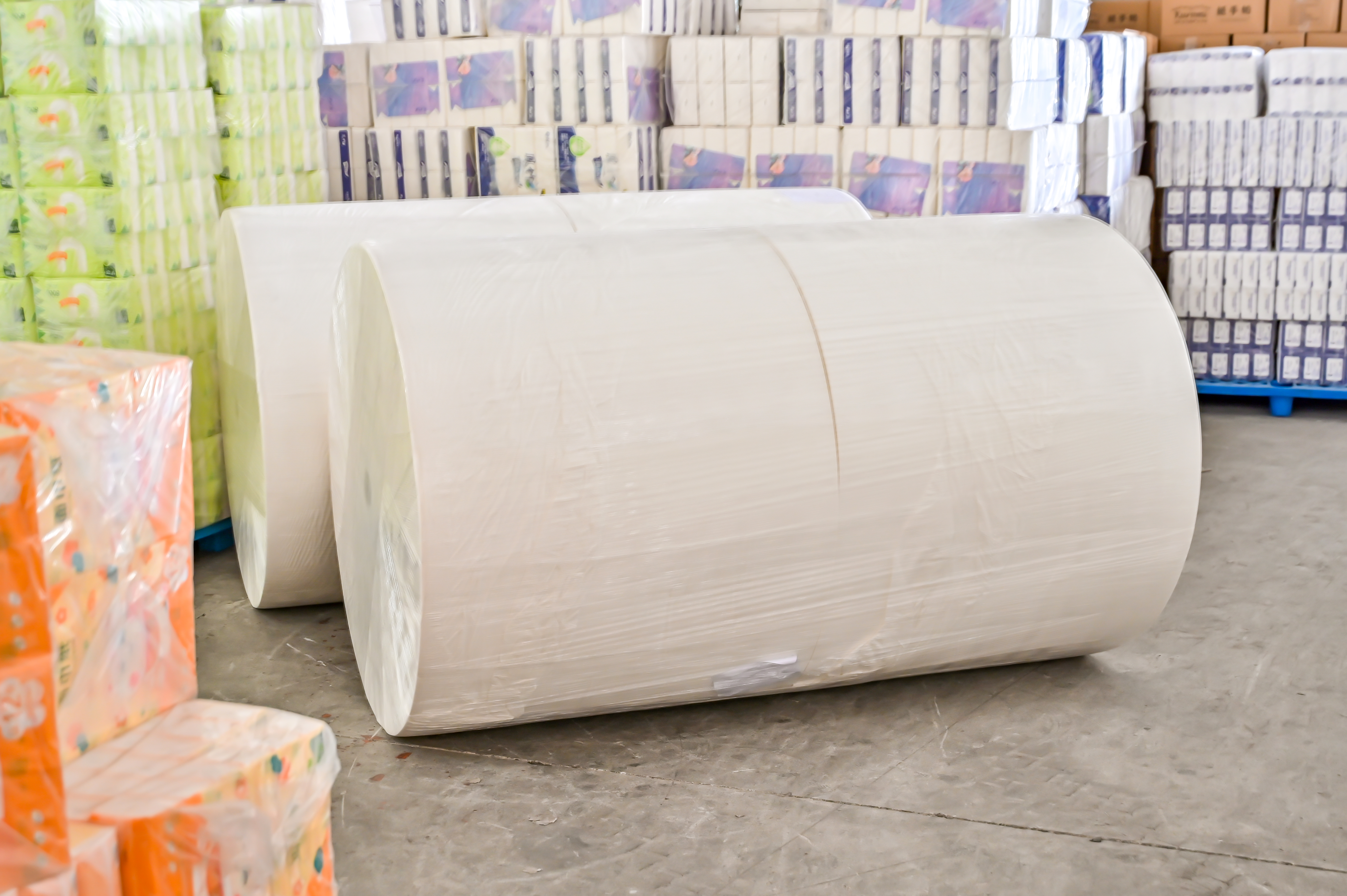 Pure White 14G Scrim Kitchen Paper Towel Raw Materials